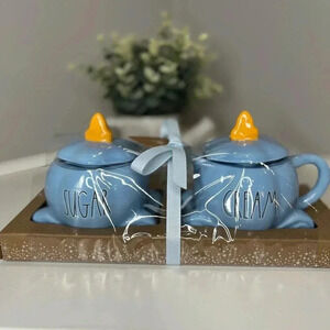 Rae Dunn X Disney Cinderella Cream and Sugar Ceramic Dishes